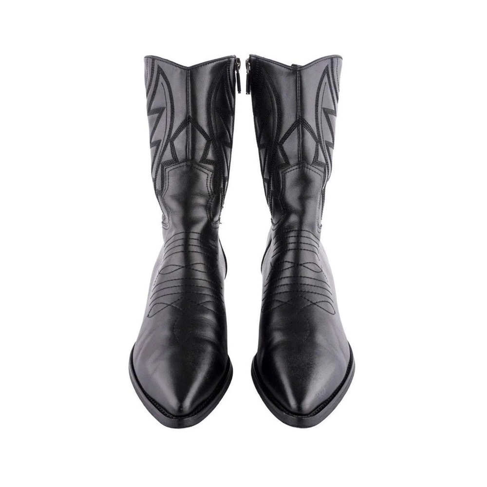 Christian Dior J’adior Cowboy Western Black Leather Boots
